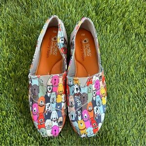 BOBS from Skechers Colorful Dog Print Slippers